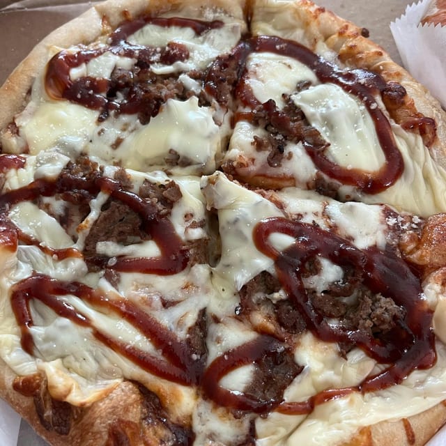 Cowboy Steak Pizza.