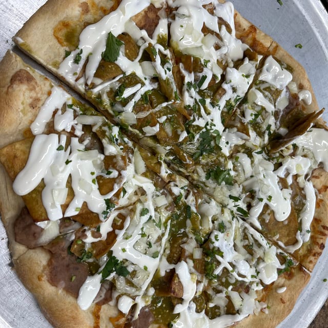 Chicken Enchilada Pizza.