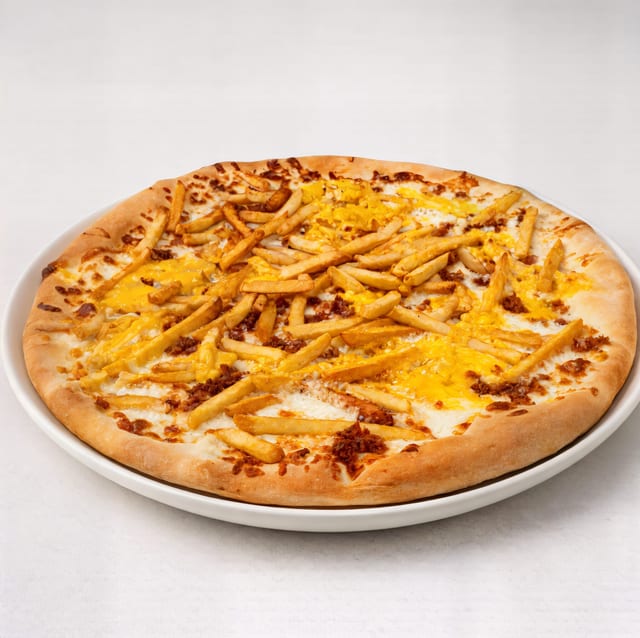 Mega Fries Pizza.