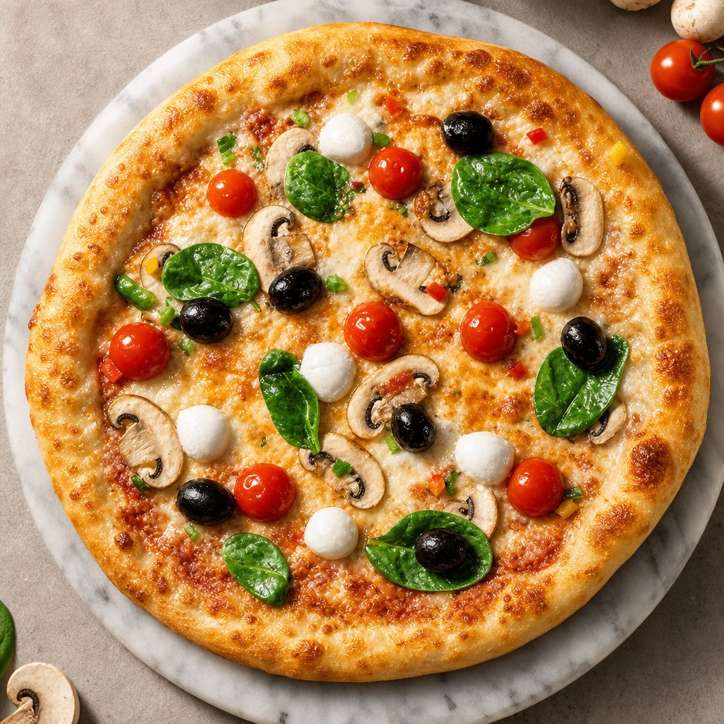 Mediterranean White Pizza.