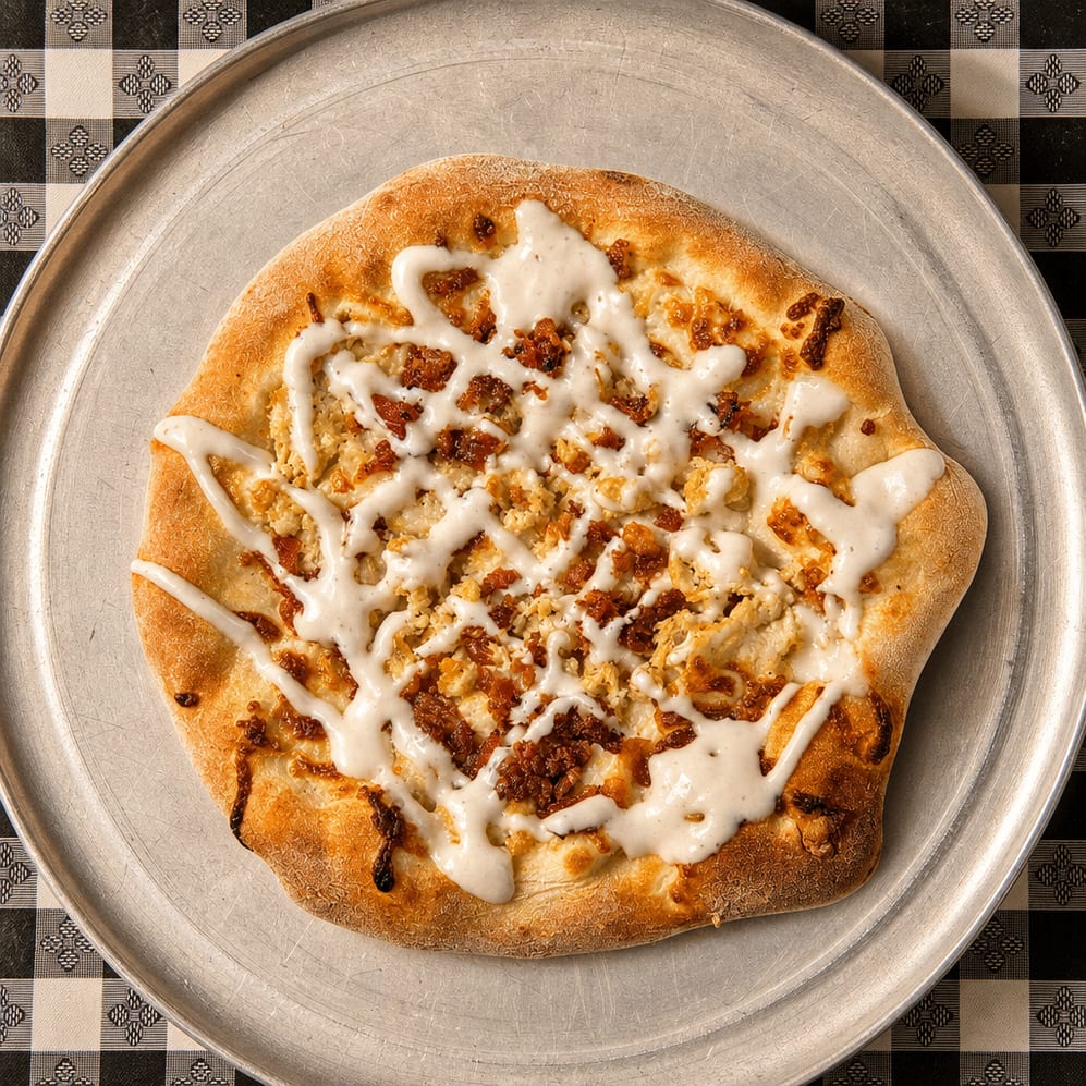 Chicken Bacon Ranch Pizza.